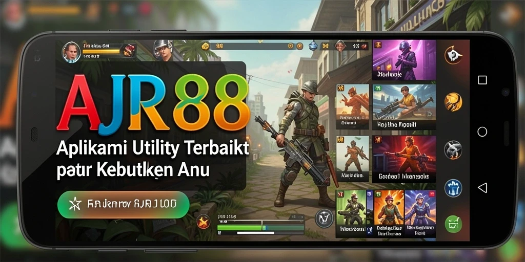 Tampilan utama AJR88 dengan fitur-fitur Utility modern.
