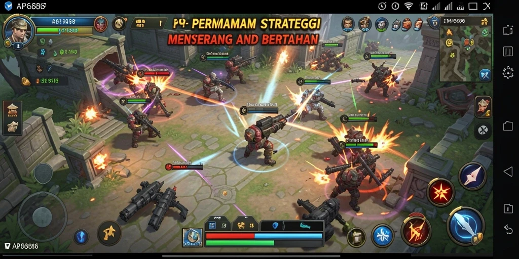 Tampilan gameplay menarik dalam AP686 yang penuh strategi.
