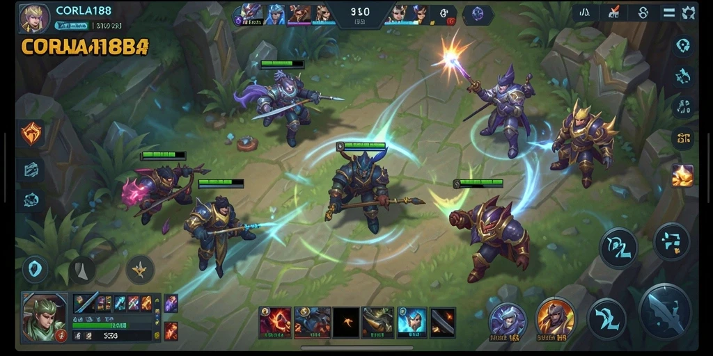 Tampilan gameplay epik dalam CORLA188 yang mendebarkan.
