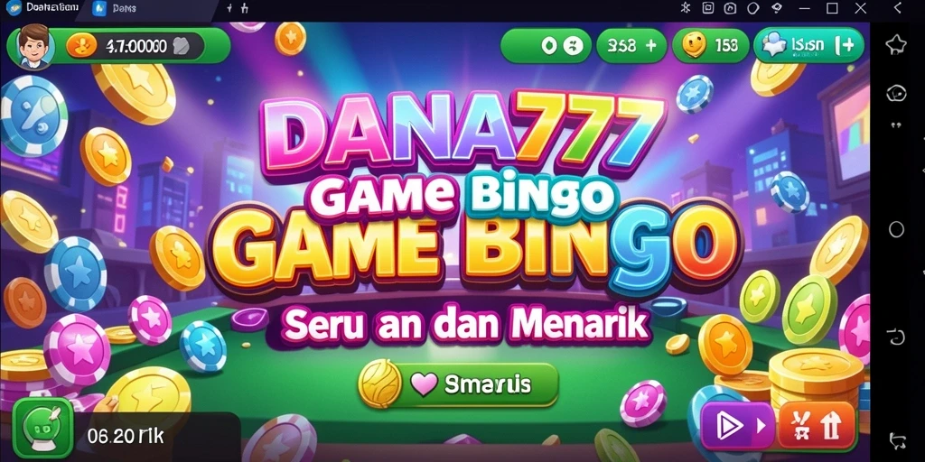 Screenshot utama DANA777 menampilkan keseruan gameplay Bingo.