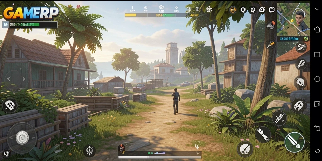 Tampilan gameplay GAMERP yang menarik dan interaktif.