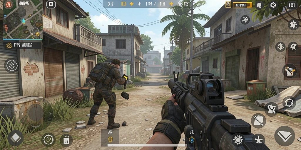Tampilkan adegan aksi mendebarkan dari gameplay HARAPJP.
