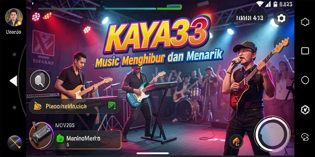 Screenshot gameplay KAYA33 yang menampilkan keseruan bermain musik.