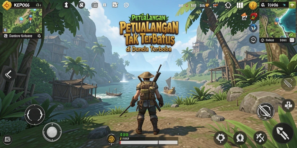 Tampilan gameplay KEPO66 yang memukau dalam dunia terbuka.