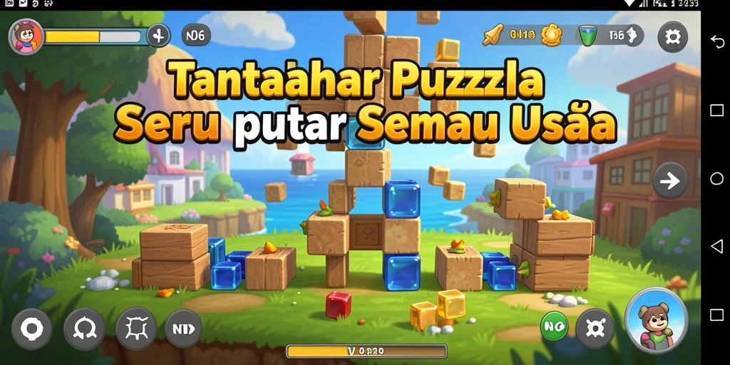 Gameplay N06 yang menantang dan interaktif dalam puzzle.