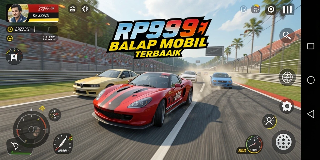 Gameplay seru RP99 dengan balapan mobil yang mendebarkan.