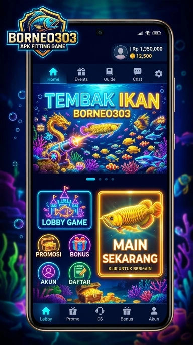 Halaman unduh aplikasi borneo303 yang mudah dinavigasi.